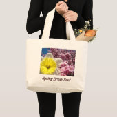 Sac de plage Soleil de Spring Break ! jaune vif Na (Devant (produit))