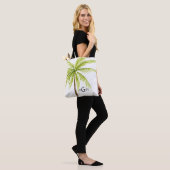Sac de plage tropical Palm Tree Monogramme (Sur le modèle)