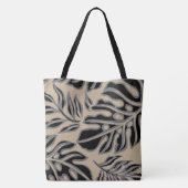 Sac de plage tropicale hawaïenne noire Tiki (Dos)