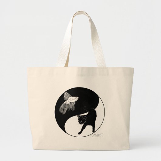 Sac de poissons et de chat de YinYang (Devant)