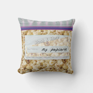 Sac de Popcorn Snacks Oreiller décoratif