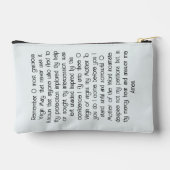 Sac de prière mariale - Le Mémorare (Verso)