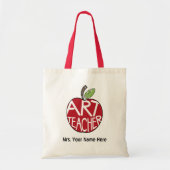 Sac de professeur d'art - Apple peint par rouge (Devant)
