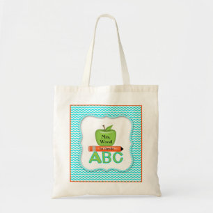 Sac de professeur de Chevron avec Apple vert