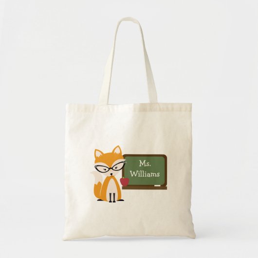 Sac de professeur - Fox au tableau (Devant)