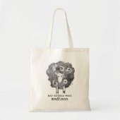 Sac de projet de tricot | crochet Black Sheep (Devant)