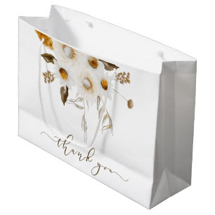 Sac de remerciement floral aquarelle