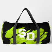 Sac de remise en forme vert et noir brossé (Recto)