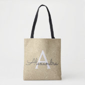 Sac de réservation de luxe Gold Sparkle Elegant Mo (Devant)