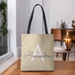 Sac de réservation de luxe Gold Sparkle Elegant Mo<br><div class="desc">Luxe Gold Faux Sparkle et Parties scintillant Elégant Monogramme sac de livre. Ce sac de livre peut être customisé pour inclure votre nom initial et prénom.</div>