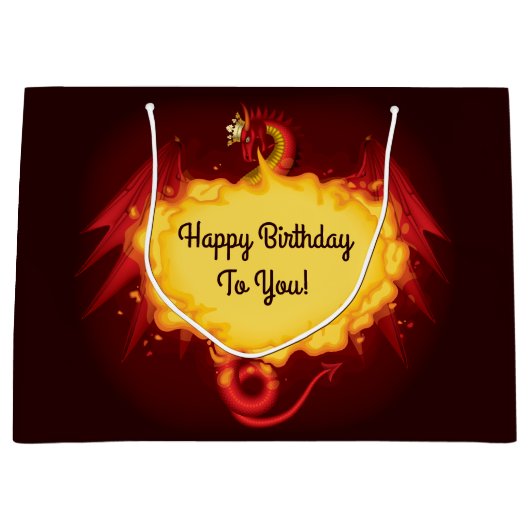 Sac de respiration de cadeau de dragon du feu (Devant)