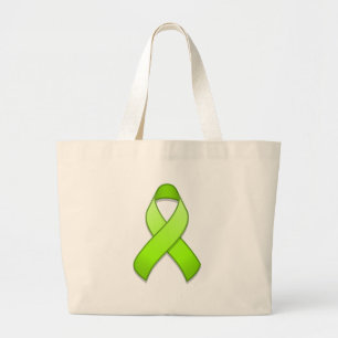 Sac de ruban de conscience de vert de chaux