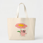 Sac de salutations de petit cochon (rose) (Devant)