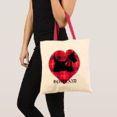 Sac de Scottie de coeur de tartan (Devant (produit))