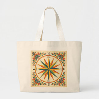 Sac de shopping avec une rose des vents