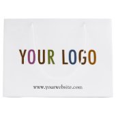 Sac de shopping personnalisé 12,5 pouces avec logo (Devant)