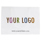 Sac de shopping personnalisé avec logo de l'entrep (Dos)