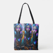 Sac de Shpper Neon Girl design (Dos)