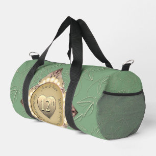 Sac De Sport 12e/30e anniversaire de Mariage Pearl & Green