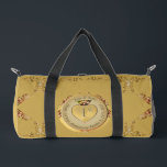 Sac De Sport 1er/50e anniversaire de Mariage Golden<br><div class="desc">Hélas, un somptueux sac de duffle pour ELLE pour honorer votre 1er ou 50ème anniversaire de mariage avec un emblème du coeur et un texte de médaillon, est-ce spécial ? ! L'ocre doré aux motifs ornés du coeur, pour une touche romantique. Si vous souhaitez une personnalisation ou une illustration faite...</div>