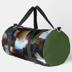 Sac De Sport 1FB1F9F4 Mosaïque Abstraite d'Art Glitch Cyberpunk