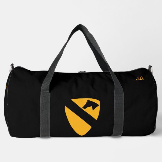 Sac De Sport 1st Cavalry Division Veteran Tribute Black (Recto)