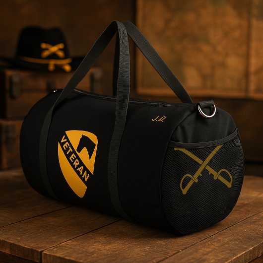 Sac De Sport 1st Cavalry Division Veteran Tribute Black