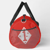 Sac De Sport 1st Marine Division Veteran Red Personalized (Droite)