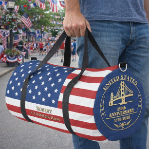 Sac De Sport 2026 Nom personnalisé USA 250 ans Commémoratif