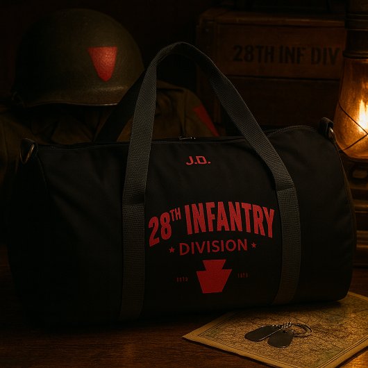 Sac De Sport 28th Infantry Division Tribute Personalized 