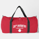 Sac De Sport 28th Infantry Division Tribute Personalized Red (Recto)
