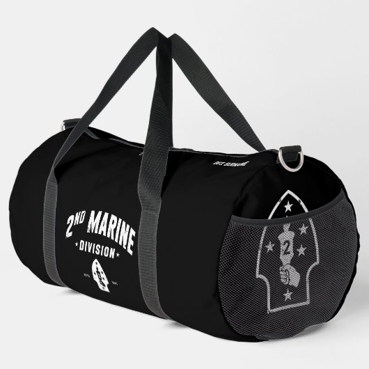 Sac De Sport 2e division maritime Silent Second noir (Coin droit)