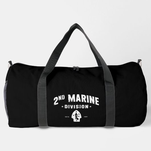 Sac De Sport 2e division maritime Silent Second noir (Verso)