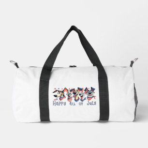 Sac De Sport 4 juillet. Jour de l'indépendance. Chiens amusants