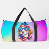 Sac De Sport 4 juillet Sublimation de chien-66361 (Verso)