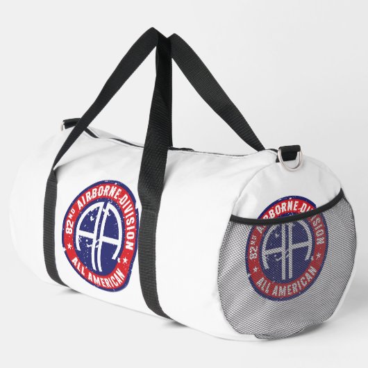 Sac De Sport 82e division aéroportée "All American" Grunge (Coin droit)
