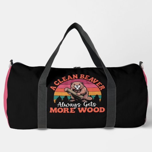 Sac De Sport A Clean Beaver Retro Sunset (Recto)