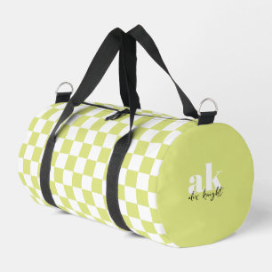 Sac De Sport À damiers Monogramme de signature rétro