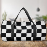 Sac De Sport à damiers noir et blanc<br><div class="desc">Sac à carré motif noir et blanc à damiers</div>
