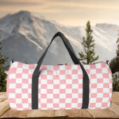 Sac De Sport À damiers rose