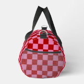 Sac De Sport à damiers rouge et rose chaud (Droite)