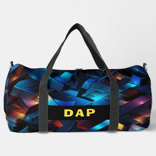 Sac de sport à motif abstrait intégral (Recto)
