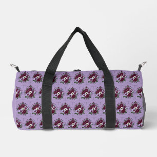 Sac de Sport à Motifs Bouquet de Violettes