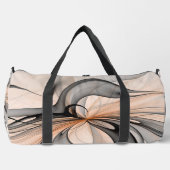 Sac De Sport Abstrait Anthracite Grey Sienna Art moderne fracta (Recto)