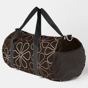 Sac De Sport Abstrait Big Flower Outlines Browns & Creams