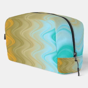 Sac de sport abstrait bleu vert orange ondulé