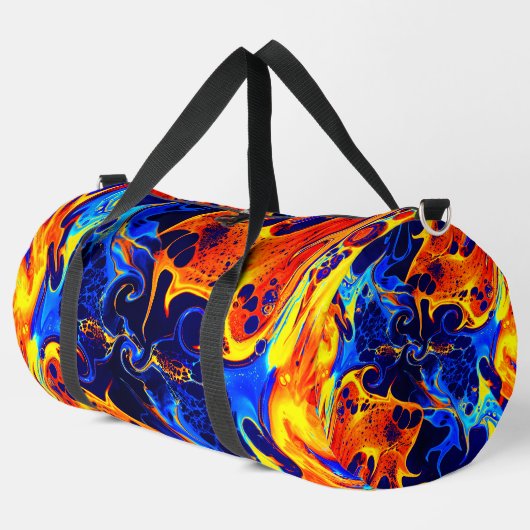 Sac De Sport abstrait coloré ondulé (Coin gauche)