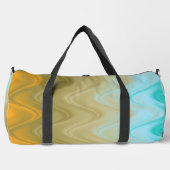 Sac De Sport Abstrait Ondulé Bleu Vert Orange (Recto)