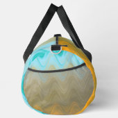 Sac De Sport Abstrait Ondulé Bleu Vert Orange (Droite)