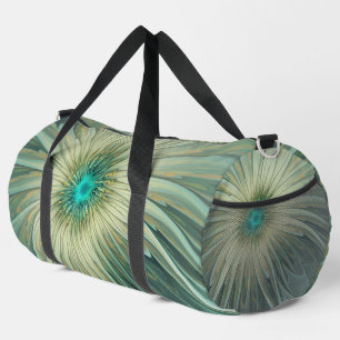 Sac De Sport Abstrait Sage Green Imaginaire Fleur Fractal Art